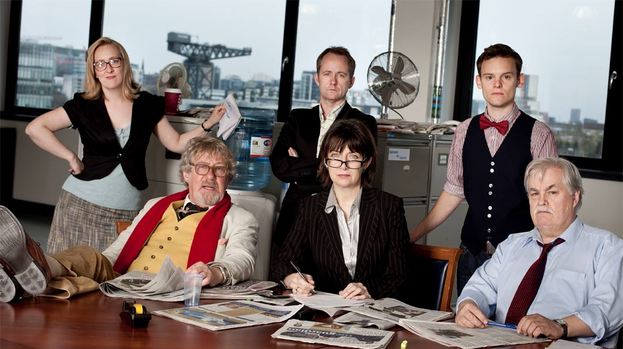 Eqnuire within: the cast of the National Theatre of Scotland's Enquire