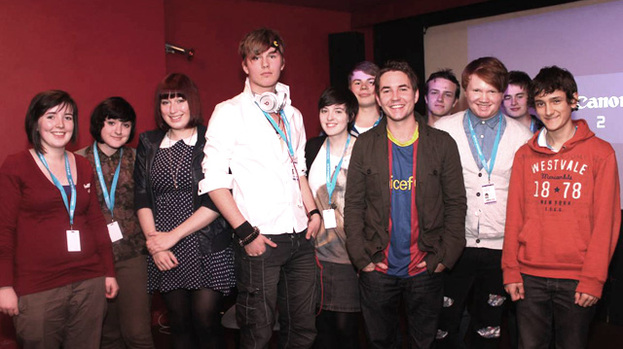 Inspiring new talent: actor Martin Compston with Young Talents last year