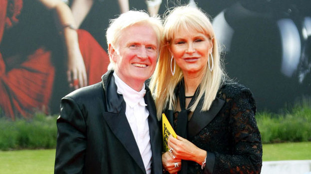 Paying tribute: Taylor Ferguson (pictured with wife Anne) said the late Vidal Sassoon was "a real character"