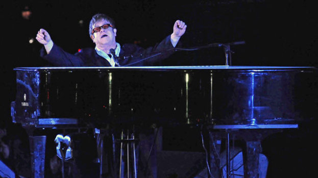 Fighting fit: Elton John will be performing at the Queen's Diamond Jubilee Concert this Monday