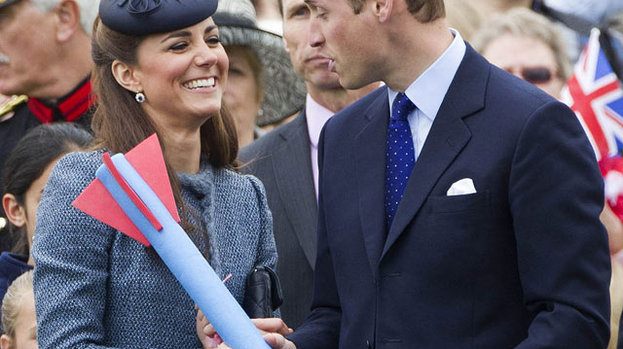 Show me what you can do with that: the Duke and Duchess get competitive with a javelin