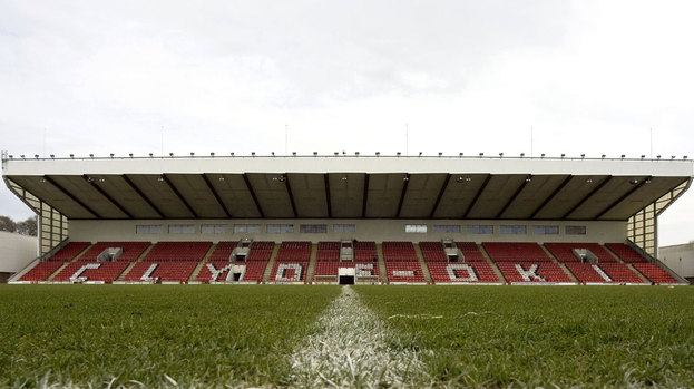 Broadwood Stadium, home of Clyde Football Club.
