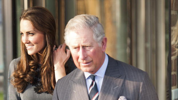 Happy family: Duchess Kate and Prince Charles get on like a house on fire