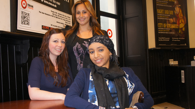 The Glasgow girls asylum seeker dawn raid campaigners Emma Clifford Agnesa Murselaj, Amal Azzudin