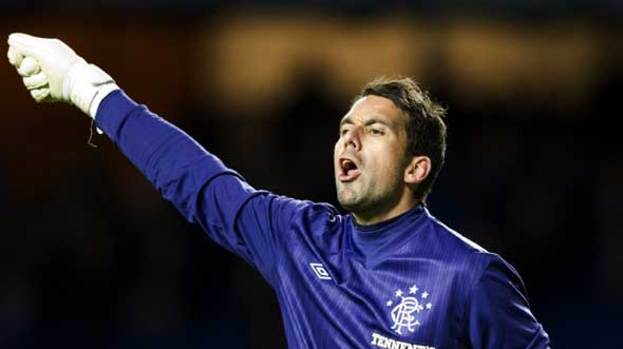 Neil Alexander in action for Rangers.