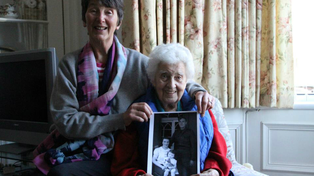 In memory: Bessie Holden and her daughter Pearl remember the husband and father they lost lost in the war.