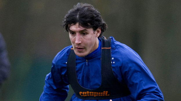 Francisco Sandaza back at training with the Rangers squad