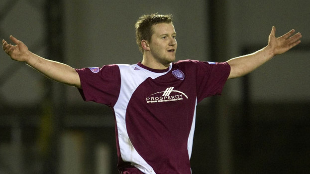 Arbroath striker Steven Doris.