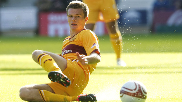 Fraser Kerr in action for Motherwell.