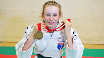  - 176923-emma-carroll-with-her-british-judo-championship-gold-medal