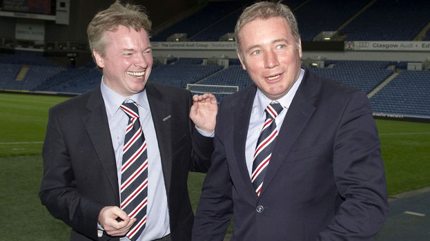 Former Rangers owner Craig Whyte (left) with manager Ally McCoist.