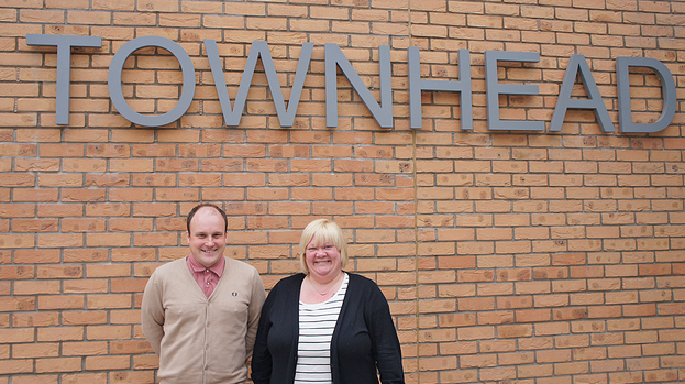Paul Irwin and Sheena Duff of Townhead Village Hall.
