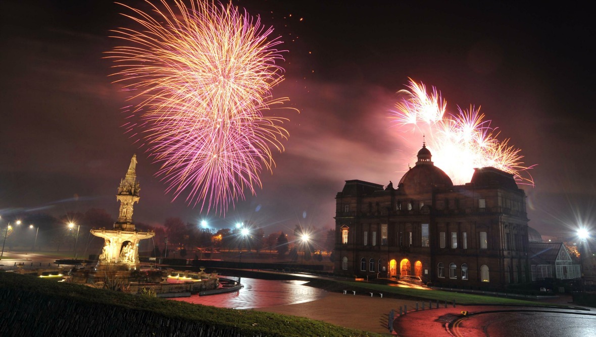 In pictures Glasgow Life's Commonwealth fireworks light up city centre