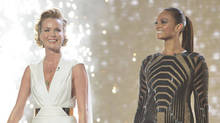 Judges Amanda Holden (left) and Alesha Dixon glam up for semi-final 2