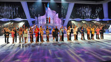 All the contestants line up