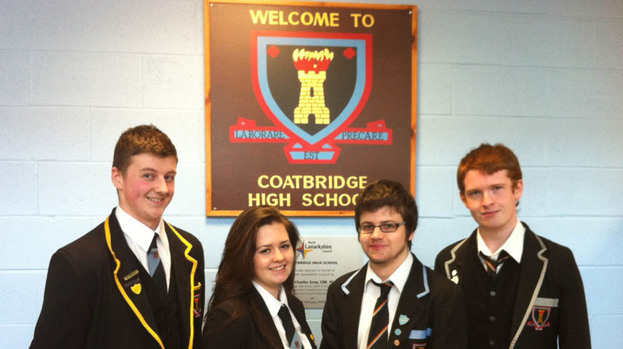 Top talent: The Coatbridge High School Journalism Club © CHS