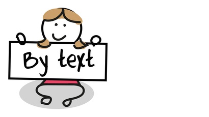 By text
