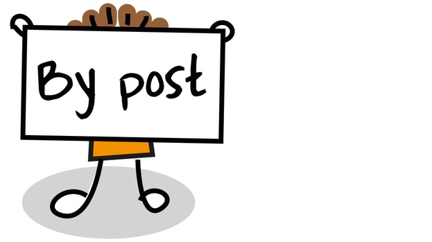 By post