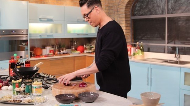 Color photo with chinese tofu recipe