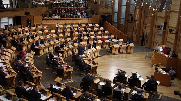 First Minister Alex Salmond makes a statement at the Scottish Parliament in Edinburgh as MSPs return to Holyrood for the first time since Scotland voted to reject independence. Uploaded from PA January 26 2016