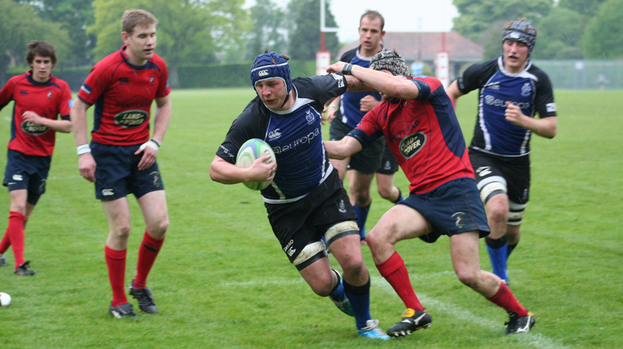 Score: Craig Simmonds powers over the line for Dalziel's second try