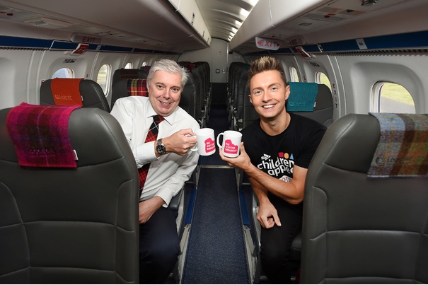 Sean Batty takes to the skies with Loganair for Orkney Fundraising