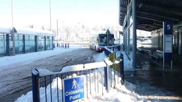 Snow go: There will be no buses operating in East Kilbride on Christmas Day