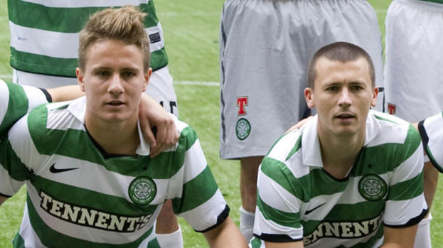 Due south: Simon Ferry and Paul Caddis have completed their moves from Celtic to Swindon Town.