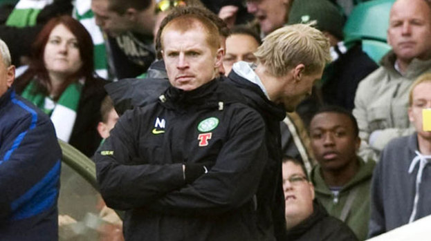 First defeat: lennon saw his Celtic side lose in the SPL for the first time.