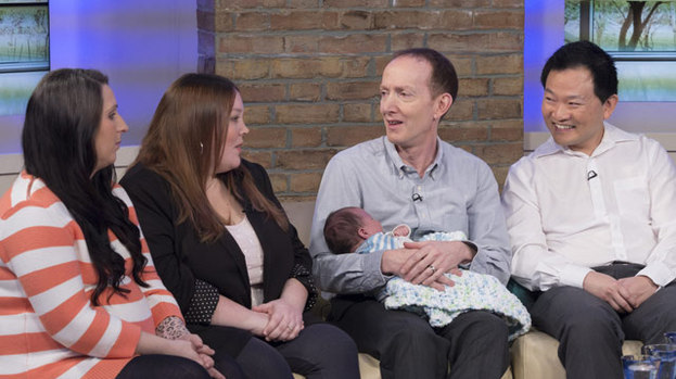 two dads, three mums and three babies: meet this very modern