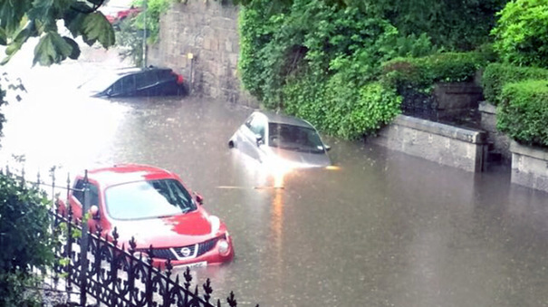 Flooding in Aberdeen as rain and storms hit north of Scotland ...